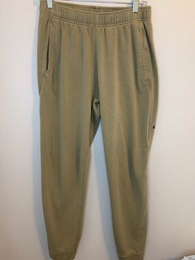 Nike Yoga Therma-Fit Joggers Tan Sweatpants Men’s Small